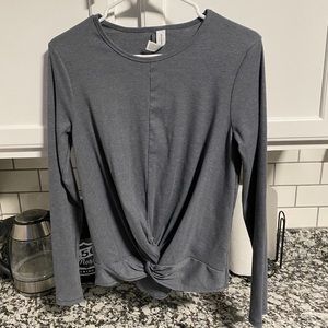 All in motion knot long sleeve tee